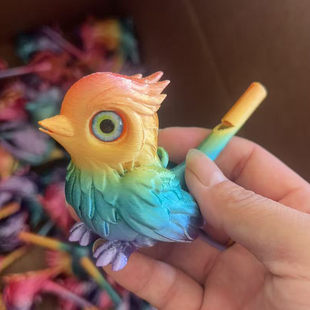 3D打印口水鸟口哨玩具办公室摆地摊潮小学门口学生批发流摆件解压