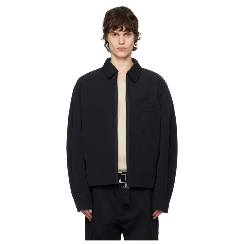 [迷衣APP优惠码：KCHP] Jacquemus 黑色 The Linu 夹克短外套男