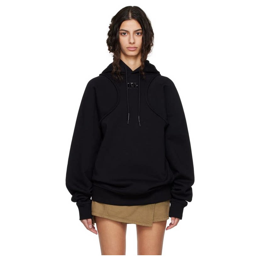 jean paul gaultier 让·保罗·高缇耶 黑色 jpg 连帽卫衣女