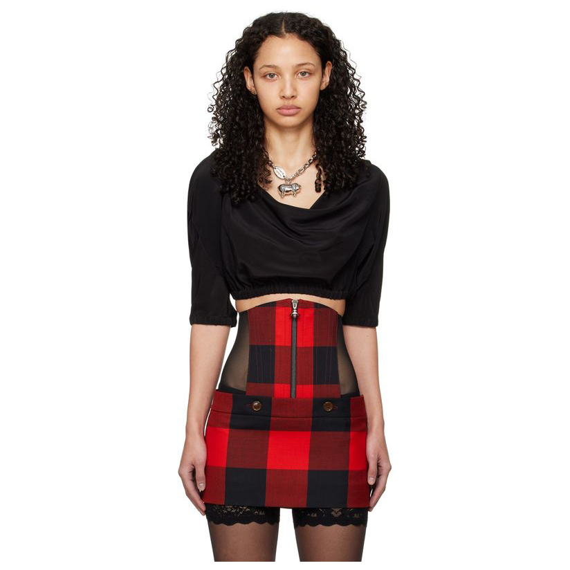 西太后Vivienne Westwood 黑色 Dirndl 上装女体恤t恤女新款潮