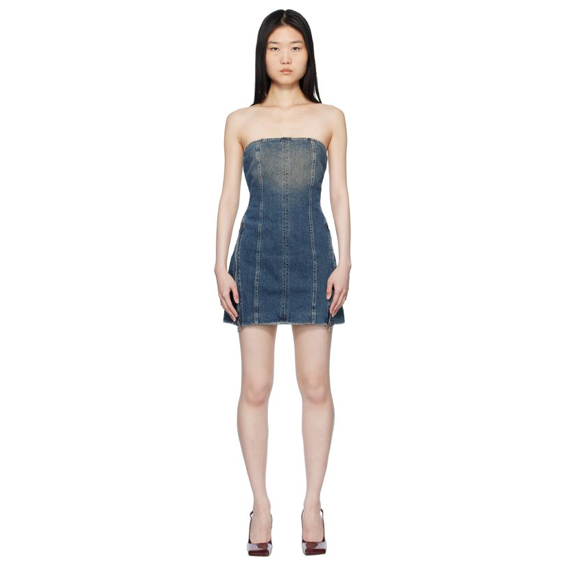 Ksubi 蓝色 Avenue Dress Sandstorm 牛仔连衣裙女伴娘裙裙子女