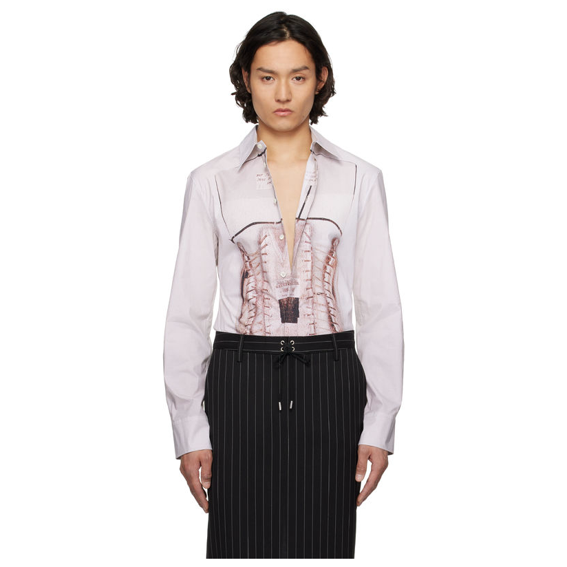 Jean Paul Gaultier 粉色 The Trompe-L'Œil Corset 衬衫男户