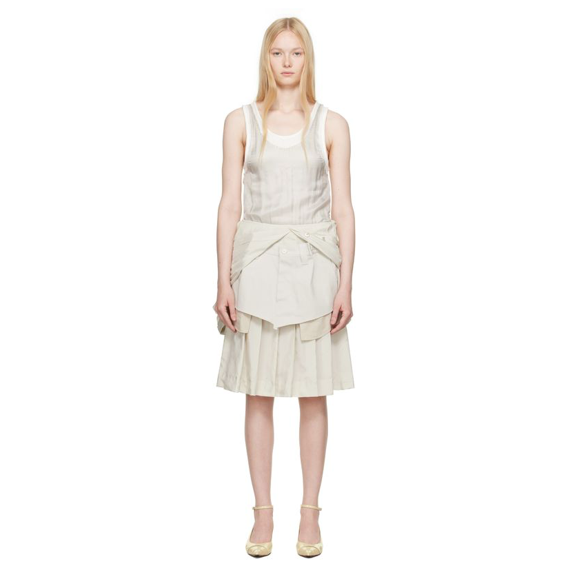 maison margiela 米色 Anonymity of the lining 连衣裙女OL风i