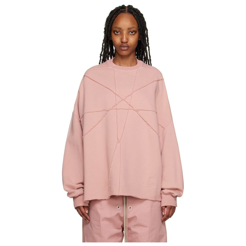 drkshdw by rick owens 粉色 crater 卫衣女