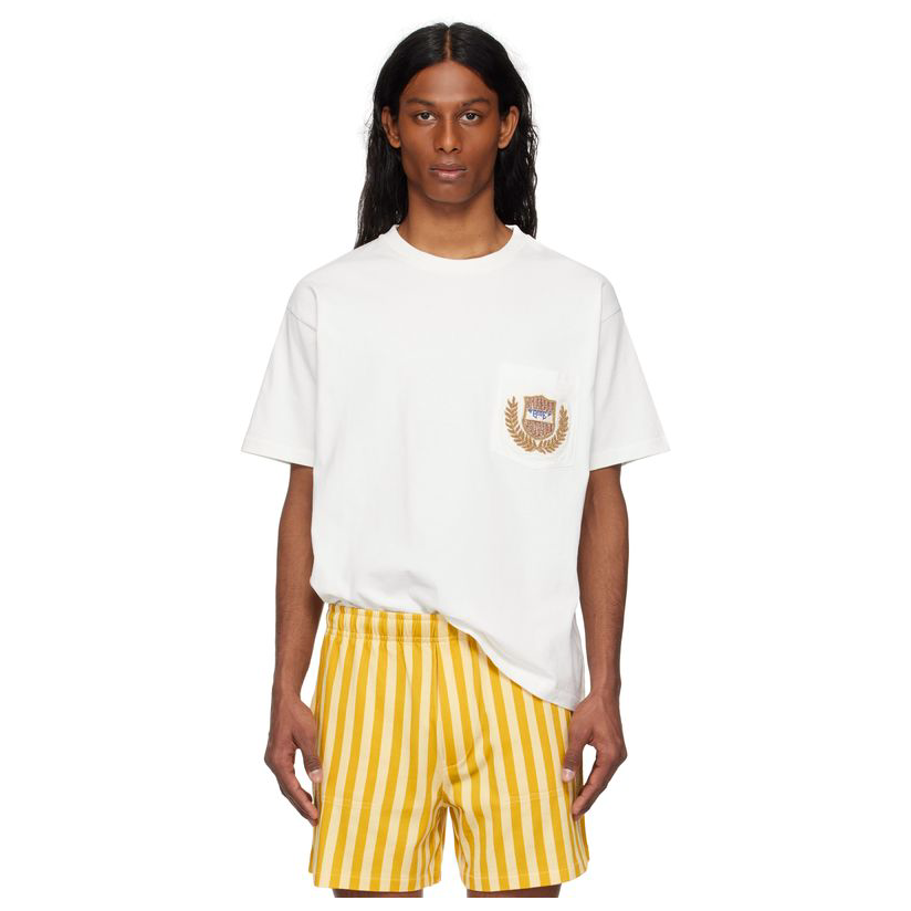BODE 灰白色 Sportsman Patch Pocket T 恤男新款休闲透气宽松
