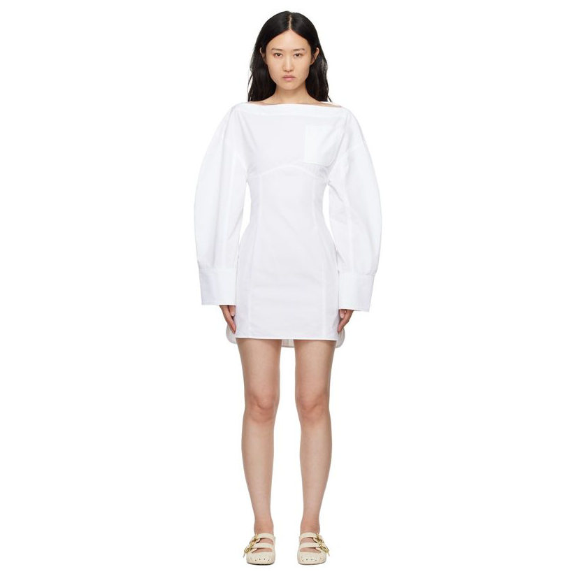 Jacquemus 白色 La Casa 系列 La robe chemise Casaco 连衣裙