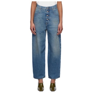 Margiela Mm6 Maison 女 蓝色纽扣牛仔裤 迷衣APP优惠码 ：KCHP