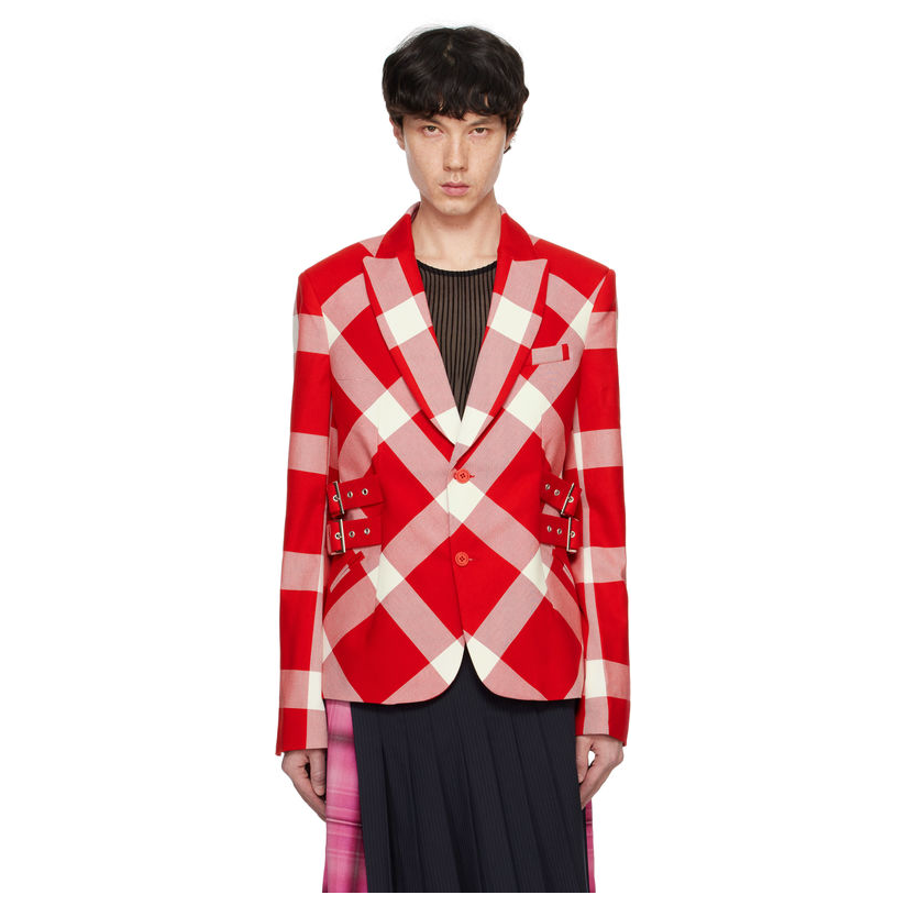 Charles Jeffrey Loverboy 红色 Glasgow 西装外套男