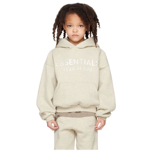 Fleece 兒童連帽衛(wèi)衣童裝 米色 女童 男童 Classic Essentials