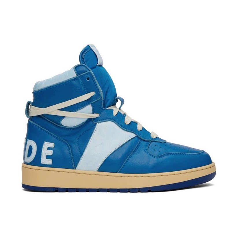 [迷衣app优惠码:kchp] rhude 蓝色 rhecess hi 高帮运动鞋男