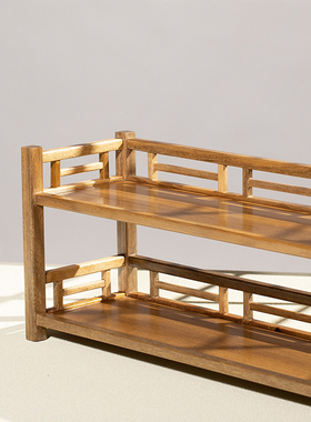 金丝楠茶水架实木中式桌面小型茶杯茶具收纳架茶桌茶壶红木置物架