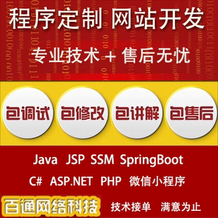 计算机项目程序java系统SpringBoot网站VUE框架SSM源代码设计定制
