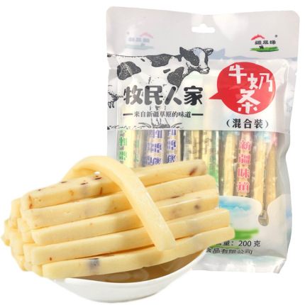 新疆特色食品牛奶条 混合口味200g/袋儿童 零食牛奶棒奶糖果