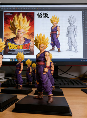 七龙珠 JT工作室 雕像哥1/4-2%超二悟饭 超大号 雕像模型手办摆件