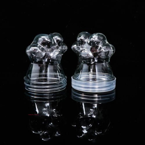 pet塑料透明猫爪美甲diy饰品包装瓶100ml小容量水晶泥史莱姆瓶子