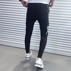 男士休闲裤子夏季网红束脚裤韩版潮流百搭时尚小脚裤精神小伙P60图片