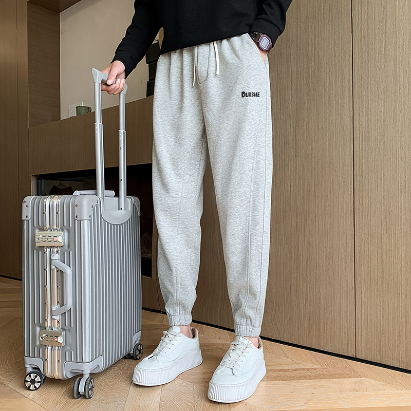 潮牌长裤加绒男士加厚保暖宽松秋冬季百搭2025新款X181-P48加绒53,男装棉衣,电商A270