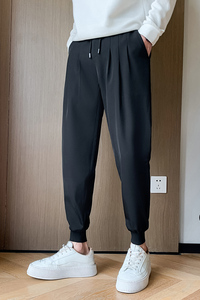 秋季男士休闲裤长裤裤子潮流束脚运动2025冬季新款X160-P55加绒60图片