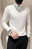 2025春秋季长袖T恤男打底衫小衫半高领刺绣男装上衣服CT10-P45，男装T恤，电商A270