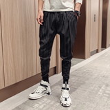 2019宽松休闲裤韩版潮流潮男网红条纹嘻哈裤社会小伙网红抖音P55，男装休闲裤，电商A270