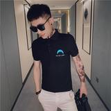 2025年夏季新款韩版修身短袖T恤韩版潮牌精神小伙翻领polo衫P48，男装T恤，电商A270
