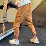 夏季男士工装裤休闲裤裤子哈伦裤宽松直筒潮牌潮流2025男x22-p55，男装工装外套，电商A270