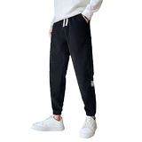 2025冬季男运动裤休闲裤子宽松加绒潮流束脚加厚X188-P55加绒60黑，女装休闲裤，电商A270