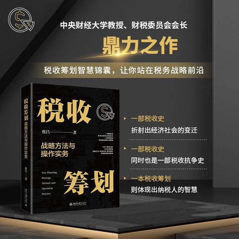税收筹划战略方法与操作实务蔡昌  书经济书籍