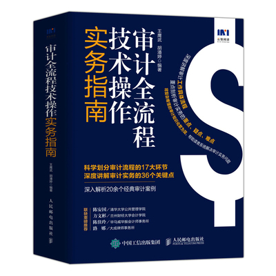 正版 审计全流程技术操作实务指南 审计培训用书审计流程财务审计报告财务会计财务报表教程书籍 审计师高校审计专业培训咨询