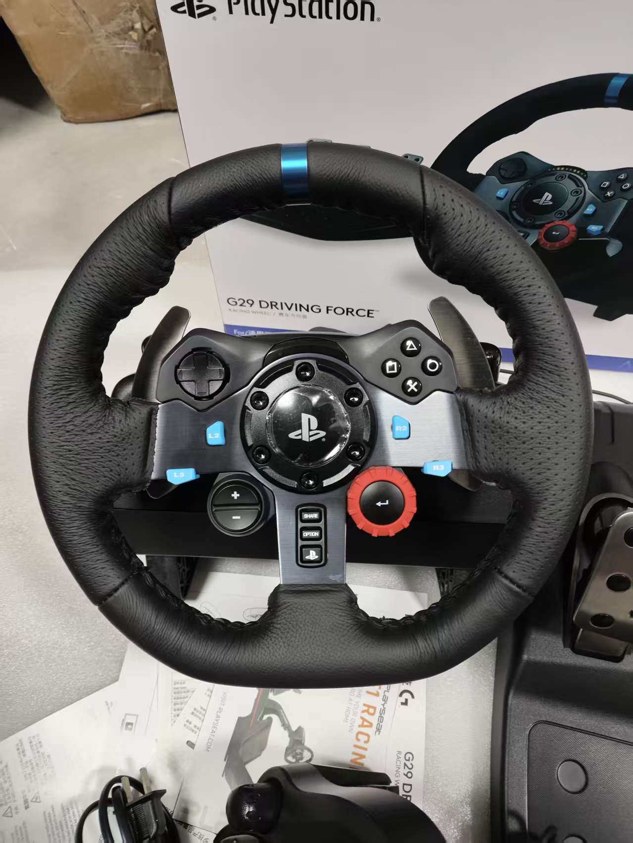 罗技G29游戏方向盘三件套游戏方向盘模拟器ps5/4/3汽车模拟器