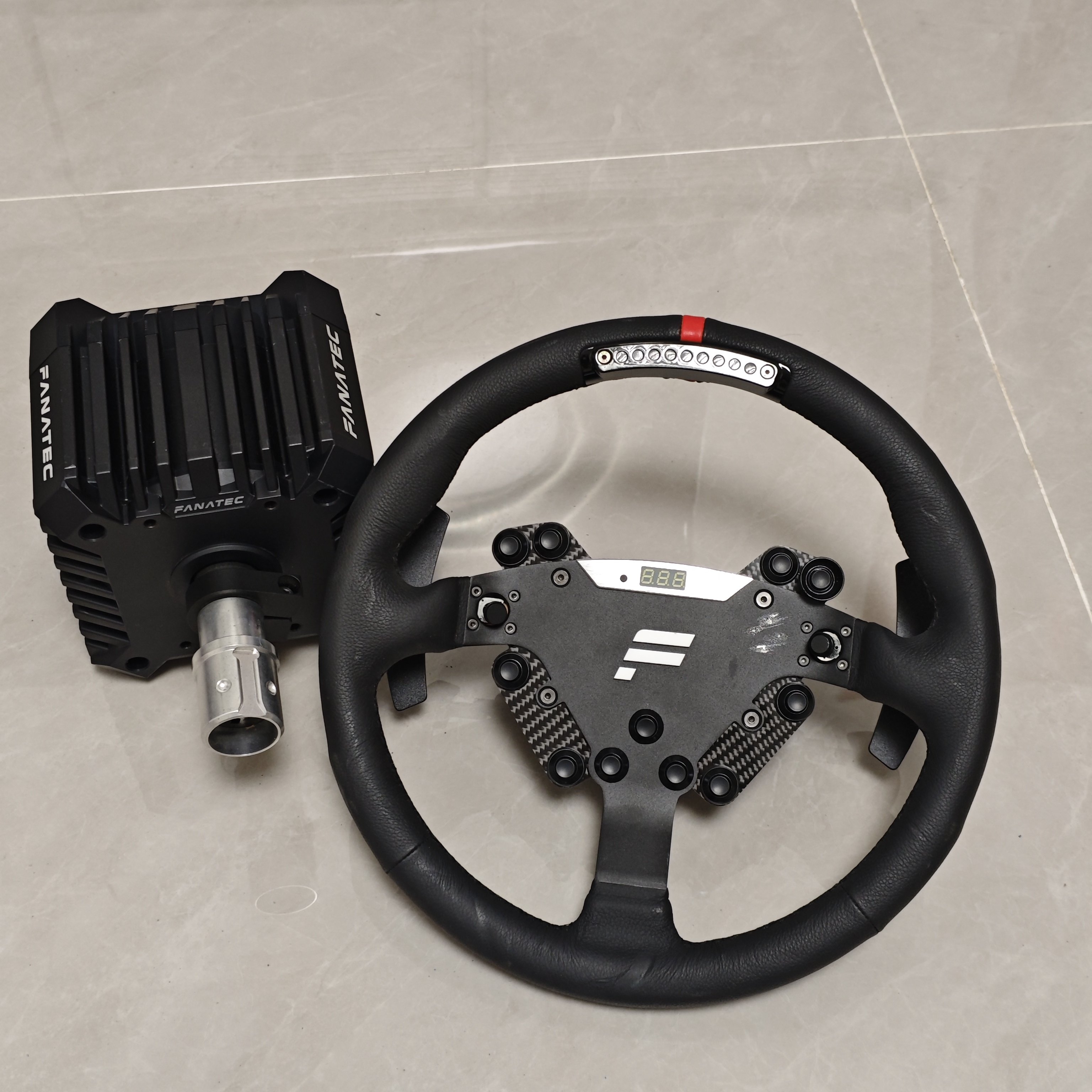 二手Fanatec CSL方向盘D1 V2套装带力反馈
