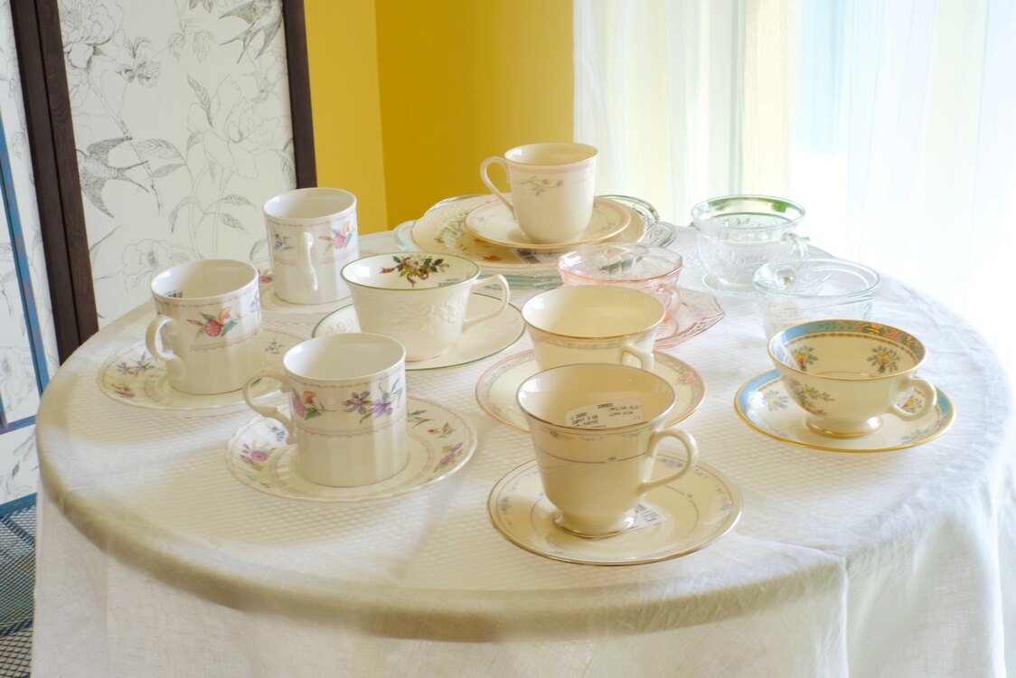 艺伎的胭脂 vintage 中古咖啡杯 盘子