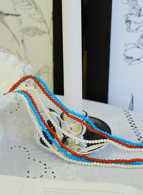 vintage toccata avon 雅芳 1985年 白色 蓝色 橙色 保存品 项链