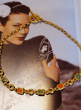 vintage toccata Deja 彩色 摩登 短项链