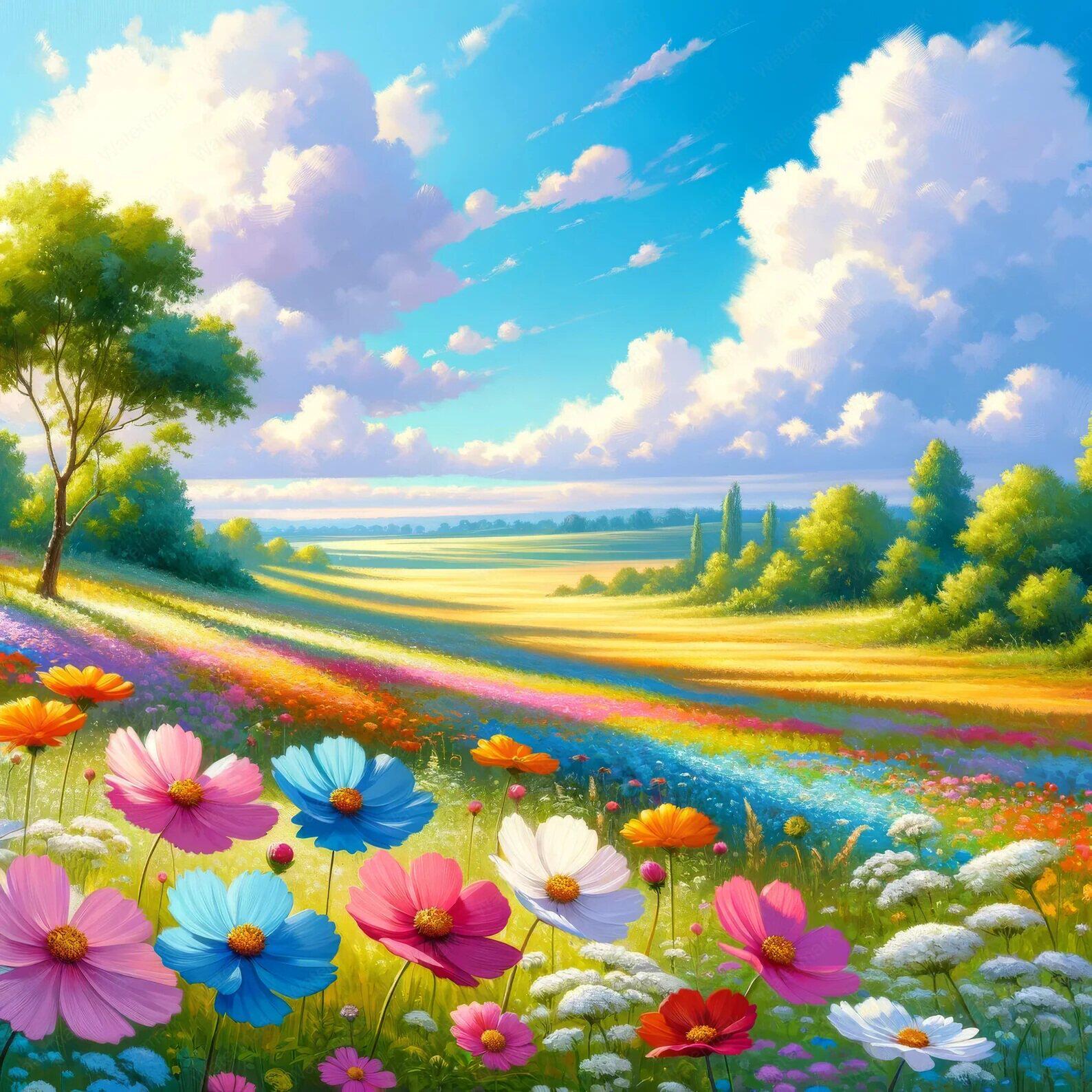 夏日风光贴纸贴画家用餐厅厨房冰箱贴橱柜装饰自粘贴