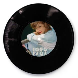 泰勒斯威夫特黑胶唱片装饰墙贴贴画Target霉霉1989LP防水自粘贴画