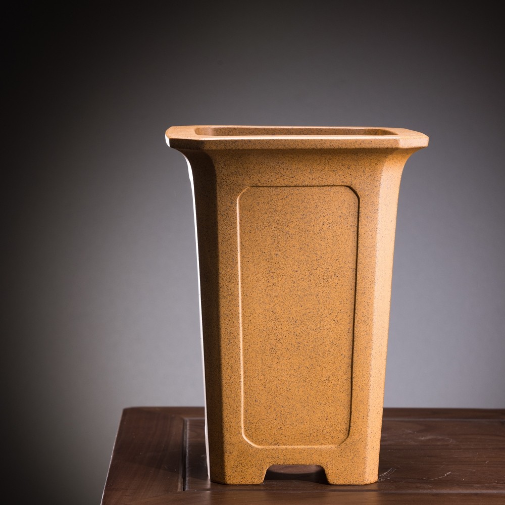 四方兰花盆签筒兰花盆高四方紫砂