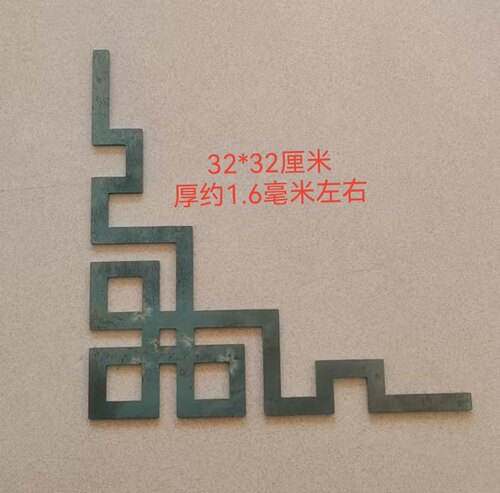 铁艺配件花铁熟铁锻打装饰角花立柱焊接护栏角花32厘米角花
