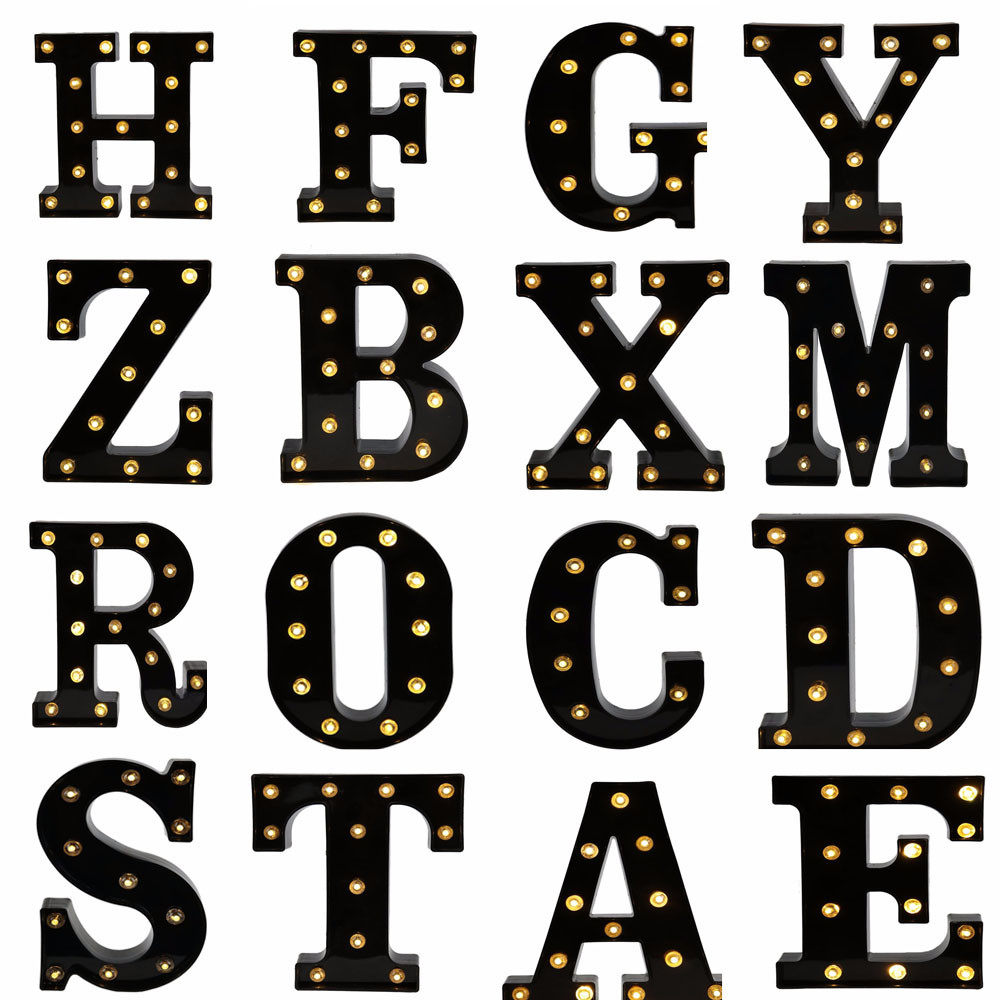 LED字母灯情人节浪漫求婚道具表白神器ins后备箱房间派对装饰布置