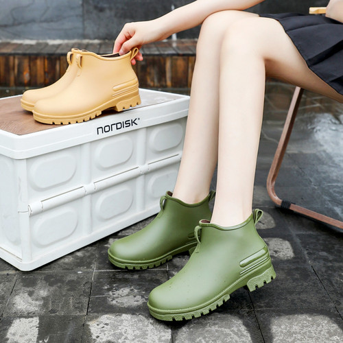 雨鞋女款成人防滑短筒雨靴