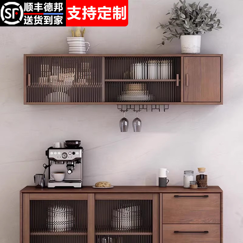 实木厨房吊柜上墙壁挂墙面壁柜卫生间储物阳台收纳置物架卧室橱柜
