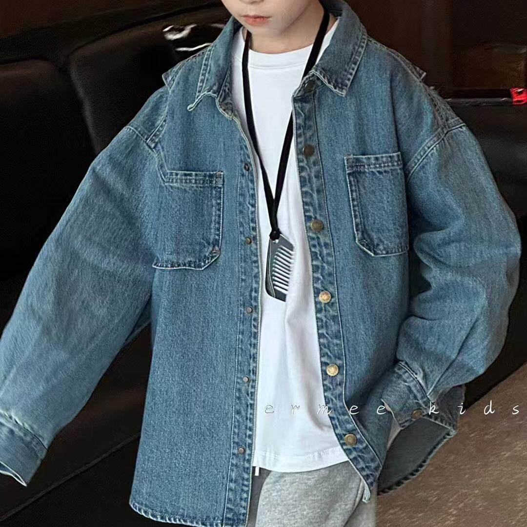 波拉韩国童装男女童男孩活动2026春秋季新款儿童开衫风衣童外套潮