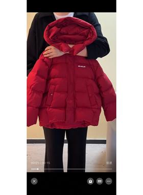 现货波拉韩国童装男女童连帽羽绒服秋冬款儿童加厚90白鸭绒面包服