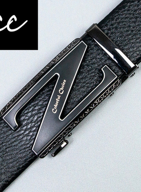 CC男士轻奢腰带中青年自动扣牛皮潮流年轻简约商务裤带PHR229