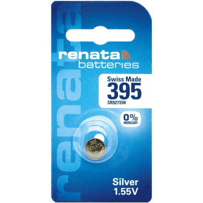 Renata395手表电池SR927SW适用卡西欧日本精工7t11拜戈/BALCO艾力士瑞士军表通用AG7 LR927 SR57型号电子进口