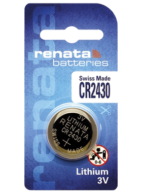 Renata瑞士原装手表电池适用阿玛尼ART3010 3001 3002 3004 3005 3010 3020 智能腕表CR2430纽扣电子3V