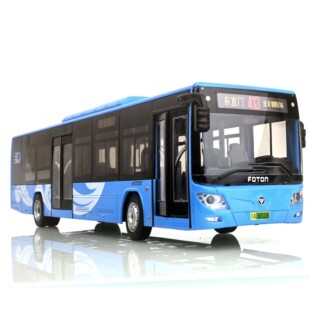 43福田欧辉新能源BJ6123C7BTB 北京公交合金车模八方达413路1