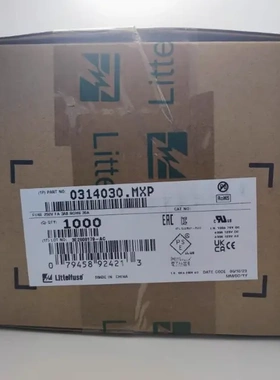 0314030.MXP 参数30A 250V 6*32 314陶瓷管快熔保险丝管 原装力特