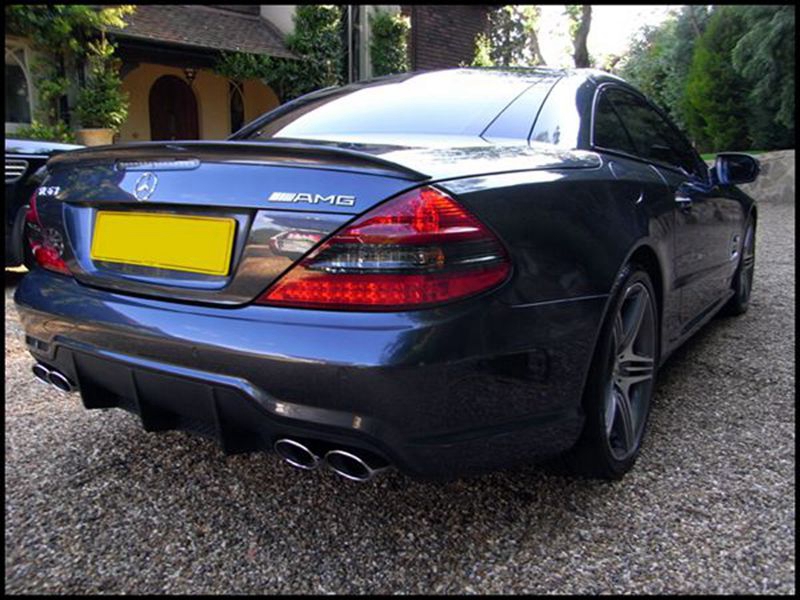 适用于碳纤维奔驰04-12年r230 sl600 sl500 sl550 sl63改装尾翼