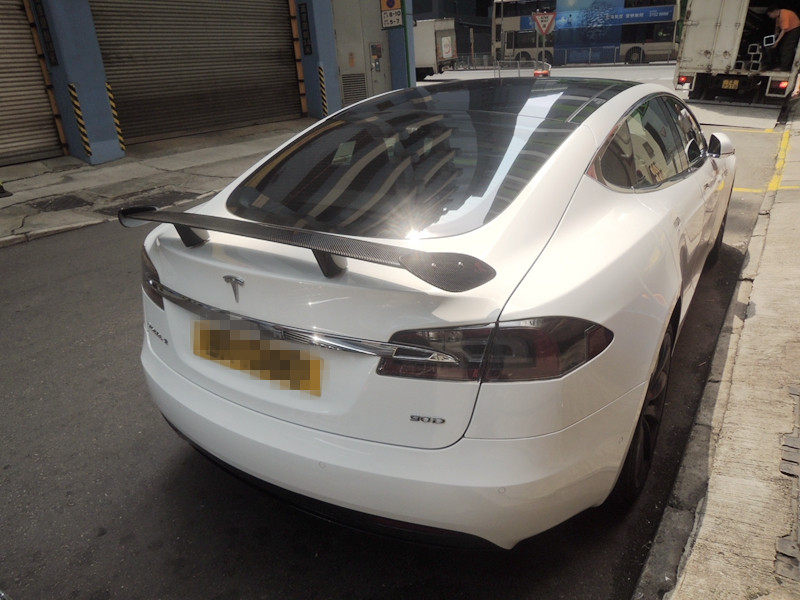 适用于特斯拉碳纤维TESLA MODEL S GT改装尾翼
